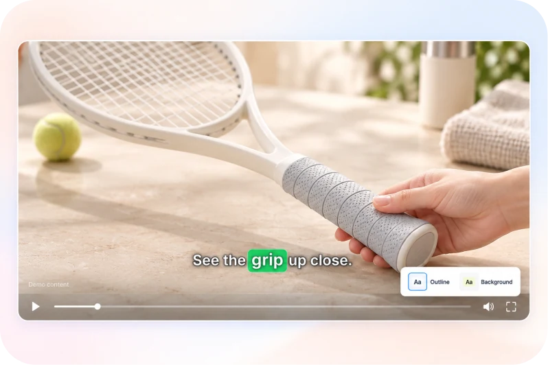 Ecommerce and sales videos styling example